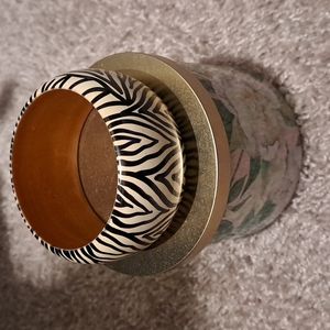 Vintage Zebra Cuff Bangle